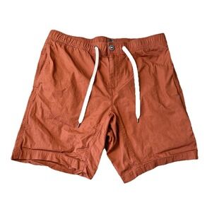 VUORI Shorts Men's Size Large Ripstop Canvas Stretch V370 Orange 8.5" inseam